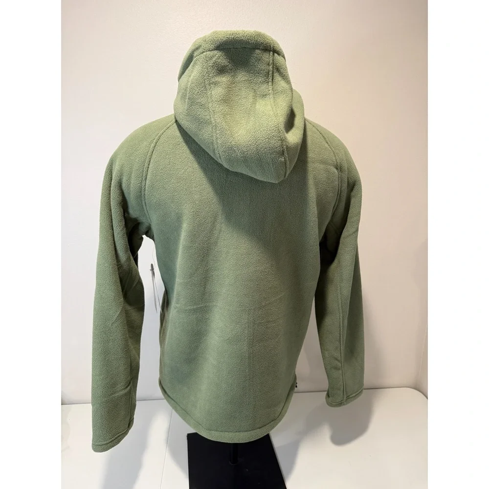 New Balance Jacket Men's Small Green‎ Hooded Sherpa Lined Long Sleeve Full Zip - Picture 2 of 6